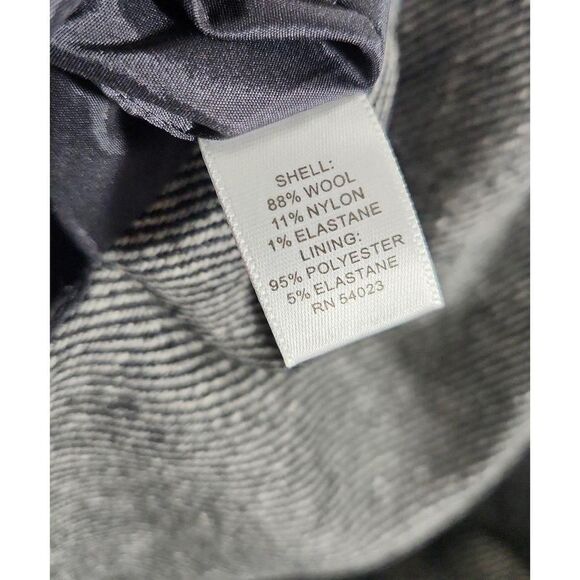 Banana Republic Womens Stretch size 2‎ Black Gray Wool Dress with Pockets - Picture 9 of 11